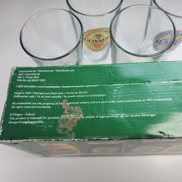 Luminarc Beer Glasses Irish Pub Collection Pub 16 oz. Each Set of 4 Barware - Picture 12 of 15
